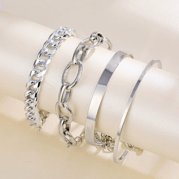 Fashion Creative Round Love Cross Alloy Vintage Diamond Electroplated Bracelet
