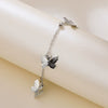 Fashion Creative Round Love Cross Alloy Vintage Diamond Electroplated Bracelet