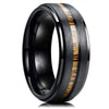 Fashion Creative Wood Grain Stainless Steel Ring