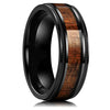 Fashion Creative Wood Grain Stainless Steel Ring