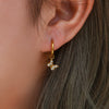 Fashion Cross And Eightpointed Star Earrings Jewelry Stainless Steel Electroplated Geometric Style For Women