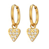 Fashion Cross And Eightpointed Star Earrings Jewelry Stainless Steel Electroplated Geometric Style For Women