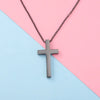 Fashion Cross Stainless Steel Patchwork Pendant Necklace