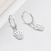 Fashion Crown Shaped Zircon Inlaid Sterling Silver Earrings Geometric Electroplated Ear Buckle Style