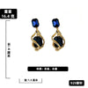 Fashion Crystal Geometric Spiral Earrings Wholesale Nihaojewelry
