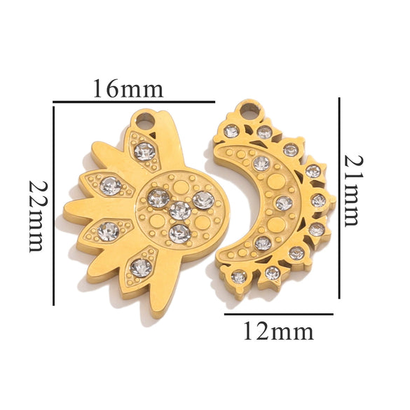 Fashion Cute Jewelry Accessories Stainless Steel Totem Pendant Electroplated