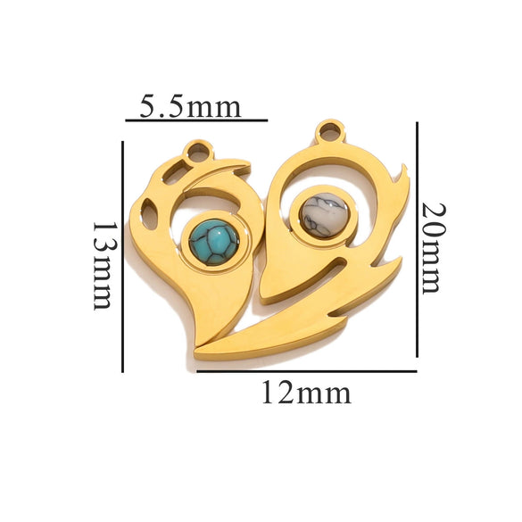 Fashion Cute Jewelry Accessories Stainless Steel Totem Pendant Electroplated