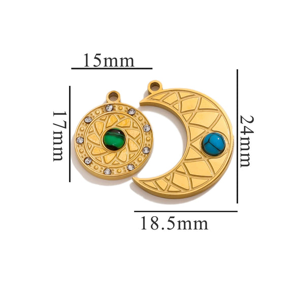 Fashion Cute Jewelry Accessories Stainless Steel Totem Pendant Electroplated
