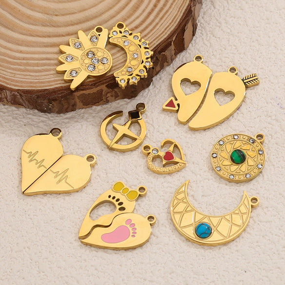 Fashion Cute Jewelry Accessories Stainless Steel Totem Pendant Electroplated