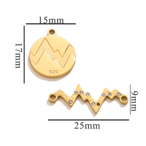 Fashion Cute Jewelry Accessories Stainless Steel Totem Pendant Electroplated
