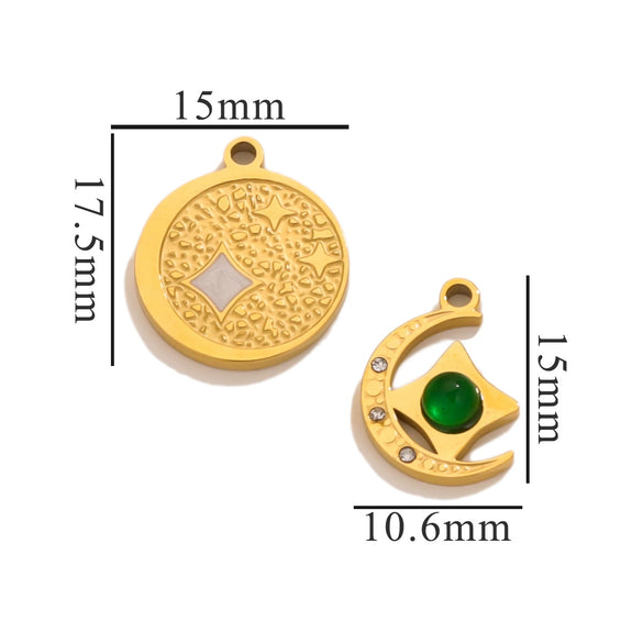 Fashion Cute Jewelry Accessories Stainless Steel Totem Pendant Electroplated