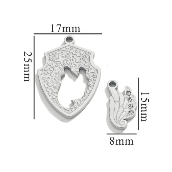Fashion Cute Jewelry Accessories Stainless Steel Totem Pendant Electroplated