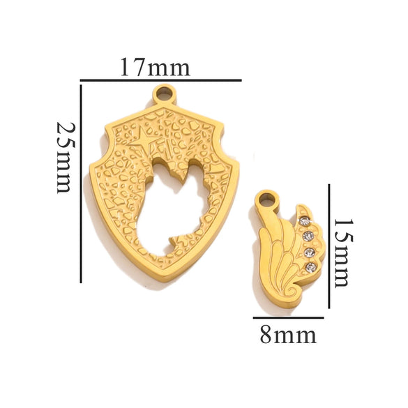 Fashion Cute Jewelry Accessories Stainless Steel Totem Pendant Electroplated
