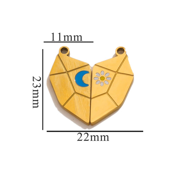 Fashion Cute Jewelry Accessories Stainless Steel Totem Pendant Electroplated