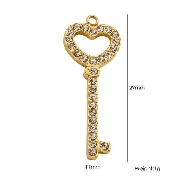 Fashion Cute Jewelry Pendant Stainless Steel Geometric Electroplated Hand Polished