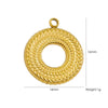Fashion Cute Jewelry Pendant Stainless Steel Geometric Electroplated Hand Polished