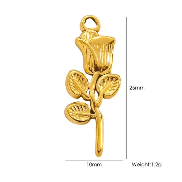 Fashion Cute Jewelry Pendant Stainless Steel Geometric Electroplated Hand Polished