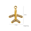 Fashion Cute Jewelry Pendant Stainless Steel Geometric Electroplated Hand Polished