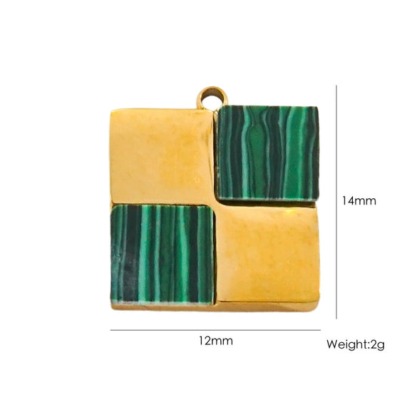 Fashion Cute Jewelry Pendant Stainless Steel Geometric Electroplated Hand Polished