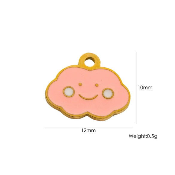 Fashion Cute Jewelry Pendant Stainless Steel Geometric Electroplated Hand Polished