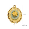 Fashion Cute Jewelry Pendant Stainless Steel Geometric Electroplated Hand Polished