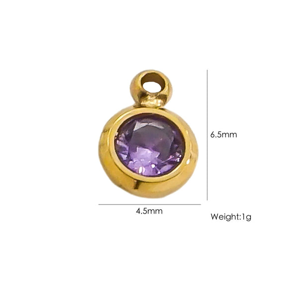 Fashion Cute Jewelry Pendant Stainless Steel Geometric Electroplated Hand Polished