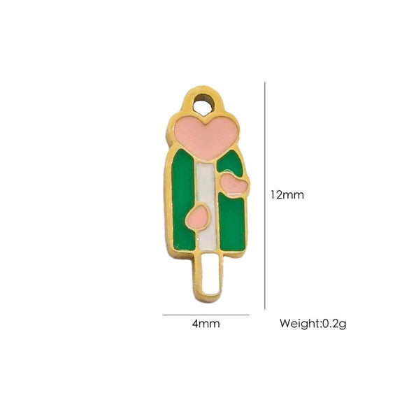 Fashion Cute Jewelry Pendant Stainless Steel Geometric Electroplated Hand Polished