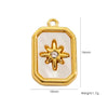 Fashion Cute Jewelry Pendant Stainless Steel Geometric Electroplated Hand Polished