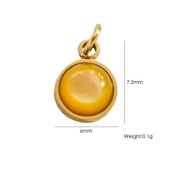 Fashion Cute Jewelry Pendant Stainless Steel Geometric Electroplated Hand Polished