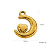 Fashion Cute Jewelry Pendant Stainless Steel Geometric Electroplated Hand Polished