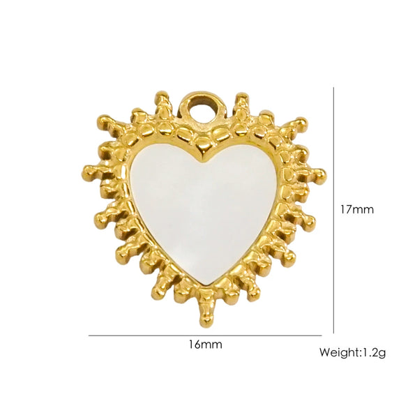 Fashion Cute Jewelry Pendant Stainless Steel Geometric Electroplated Hand Polished