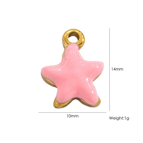Fashion Cute Jewelry Pendant Stainless Steel Geometric Electroplated Hand Polished
