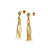 Fashion Cute Octopus Stainless Steel Tassel Earrings With Electroplating For Women