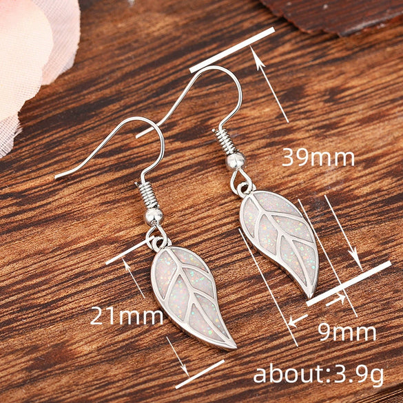 Fashion Design Leaf Copper Women's Earrings