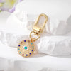 Fashion Devil'S Eye Alloy Inlay Zircon Bag Pendant Keychain 1 Piece