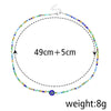 Fashion Devil'S Eye Beaded Irregular Women'S Necklace 1 Piece