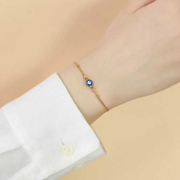 Fashion Devil's Eye Titanium Steel Plating Bracelets 1 Piece