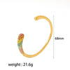 Fashion Diamond Encrusted Titanium Steel Electroplated Bracelet