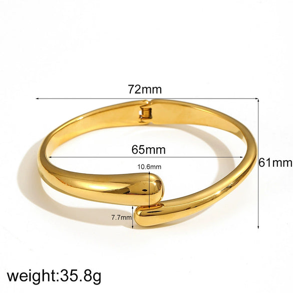 Fashion Diamond Encrusted Titanium Steel Electroplated Bracelet