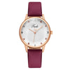 Fashion Diamond Heart Women's Quartz Watch With Imitation Leather Strap And Stainless Steel Buckle