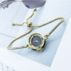 Fashion Diamond Round Women's Quartz Watch Alloy Case Stainless Steel Strap Leisure Style
