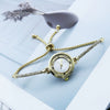 Fashion Diamond Round Women's Quartz Watch Alloy Case Stainless Steel Strap Leisure Style