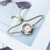 Fashion Diamond Round Women's Quartz Watch Alloy Case Stainless Steel Strap Leisure Style