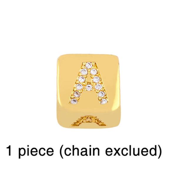 Fashion Diamond-studded Dice 26 Letter Bracelet Wholesale