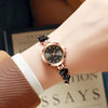 Fashion Diamondencrusted Love Bracelet Watch Alloy Round For Women