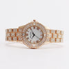 Fashion Diamondencrusted Rhinestone Women's Metal Watch With Roman Pattern And Round Dial