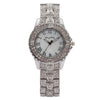 Fashion Diamondencrusted Rhinestone Women's Metal Watch With Roman Pattern And Round Dial