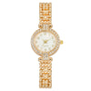 Fashion Diamondencrusted Women's Metal Watch With Round Dial
