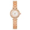 Fashion Diamondencrusted Women's Metal Watch With Round Dial