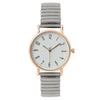 Fashion Digital Women's Watch Elastic Band Quartz Alloy Case Metal Strap Round Dial